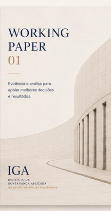 Capa Working Paper 01 — Instituto de Governança Aplicada